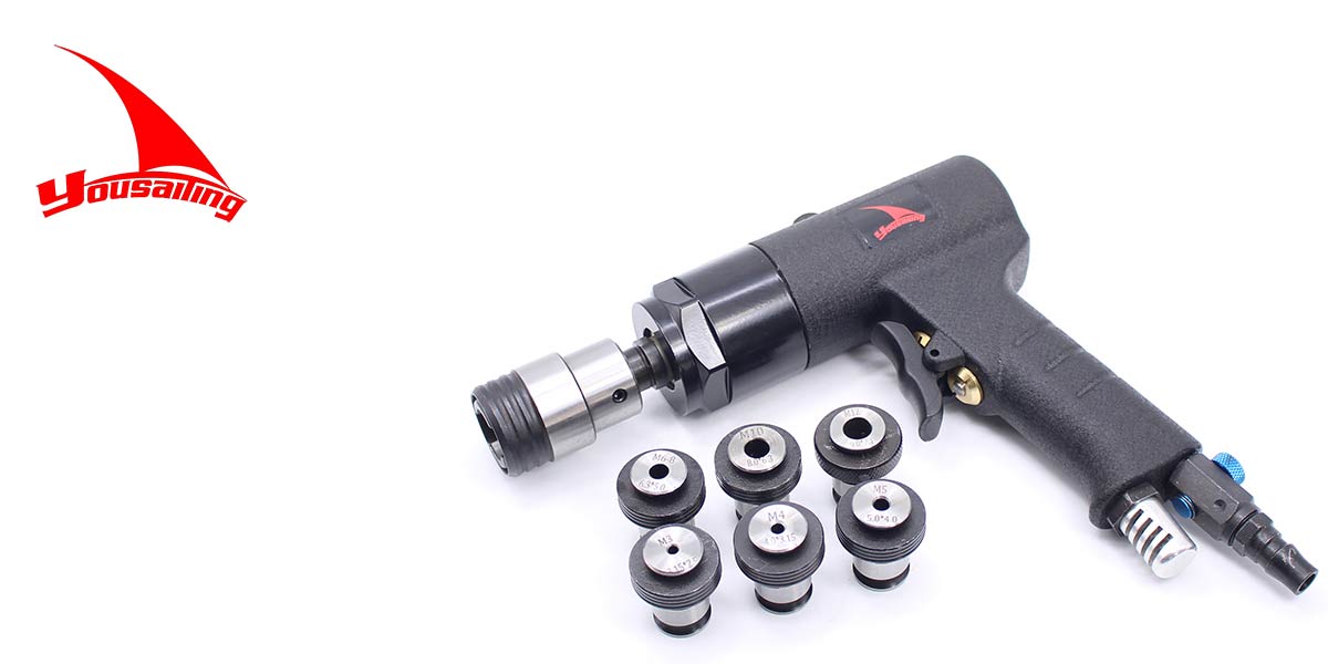 ปืนต๊าปลม เครื่องต๊าปเกียวลม เครื่องต๊าปเกลียวมือถือ เครื่องต๊าปลม พกพา Pneumatic Tapping Machine Portable gallery 1