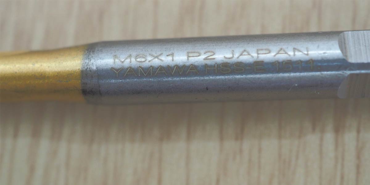 ดอกต๊าปไฮสปีด เคลือบไทเทเนียม ดอกต๊าป ต๊าปเกลียว Yamawa HSS Titanium coating spiral tapping 2