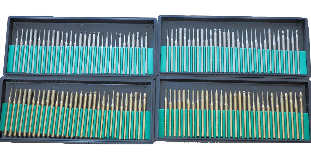 ชุดเจียเพรช ชุดเจียไทเทเนียม ชุดเจียงาน ดอกเจีย หัวเจีย ดอกกัด ดอกเจีย ชุดแกะสลัก หัวเพรชและหัวไทเทเนียม Dimond Titanium burrs dremel tools accessories1