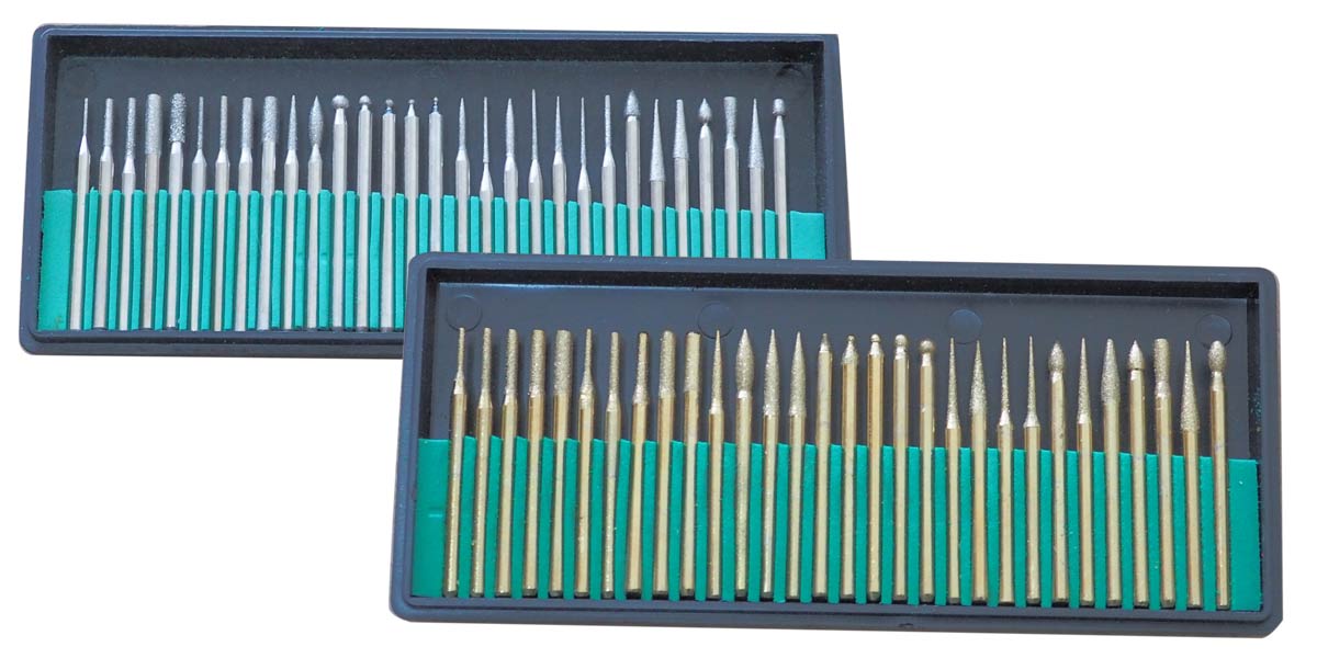 ชุดเจียเพรช ชุดเจียไทเทเนียม ชุดเจียงาน ดอกเจีย หัวเจีย ดอกกัด ดอกเจีย ชุดแกะสลัก หัวเพรชและหัวไทเทเนียม Dimond Titanium burrs dremel tools accessories3