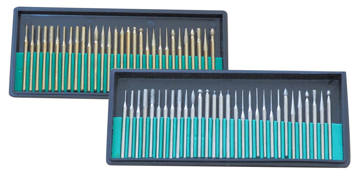 ชุดเจียเพรช ชุดเจียไทเทเนียม ชุดเจียงาน ดอกเจีย หัวเจีย ดอกกัด ดอกเจีย ชุดแกะสลัก หัวเพรชและหัวไทเทเนียม Dimond Titanium burrs dremel tools accessories4