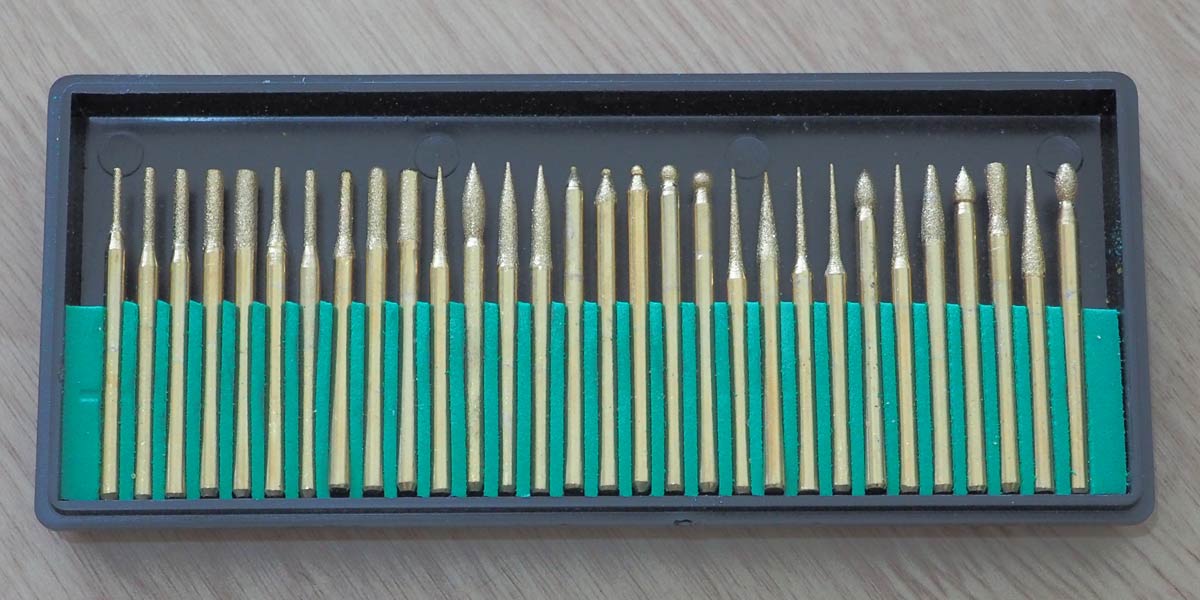 ชุดเจียไทเทเนียม ชุดเจียงาน ดอกเจีย หัวเจีย ดอกกัด ดอกเจีย ชุดแกะสลัก หัวไทเทเนียม ทำงานหินได้ด้วย Titanium burrs dremel tools accessories4