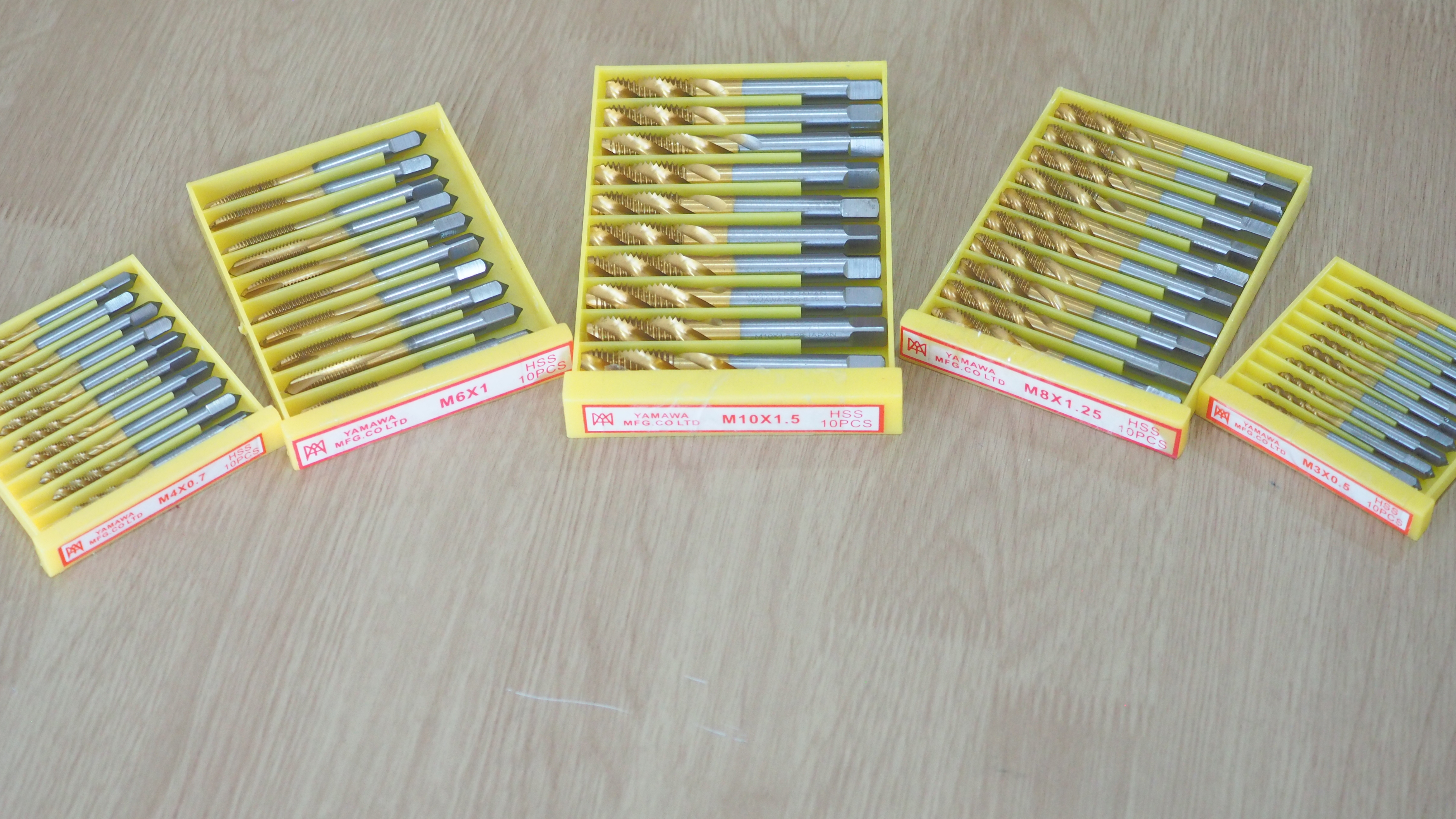 ดอกต๊าปไฮสปีด เคลือบไทเทเนียม ดอกต๊าป ต๊าปเกลียว Yamawa HSS Titanium coating spiral tapping 4